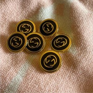 Set of 6 Gucci Buttons